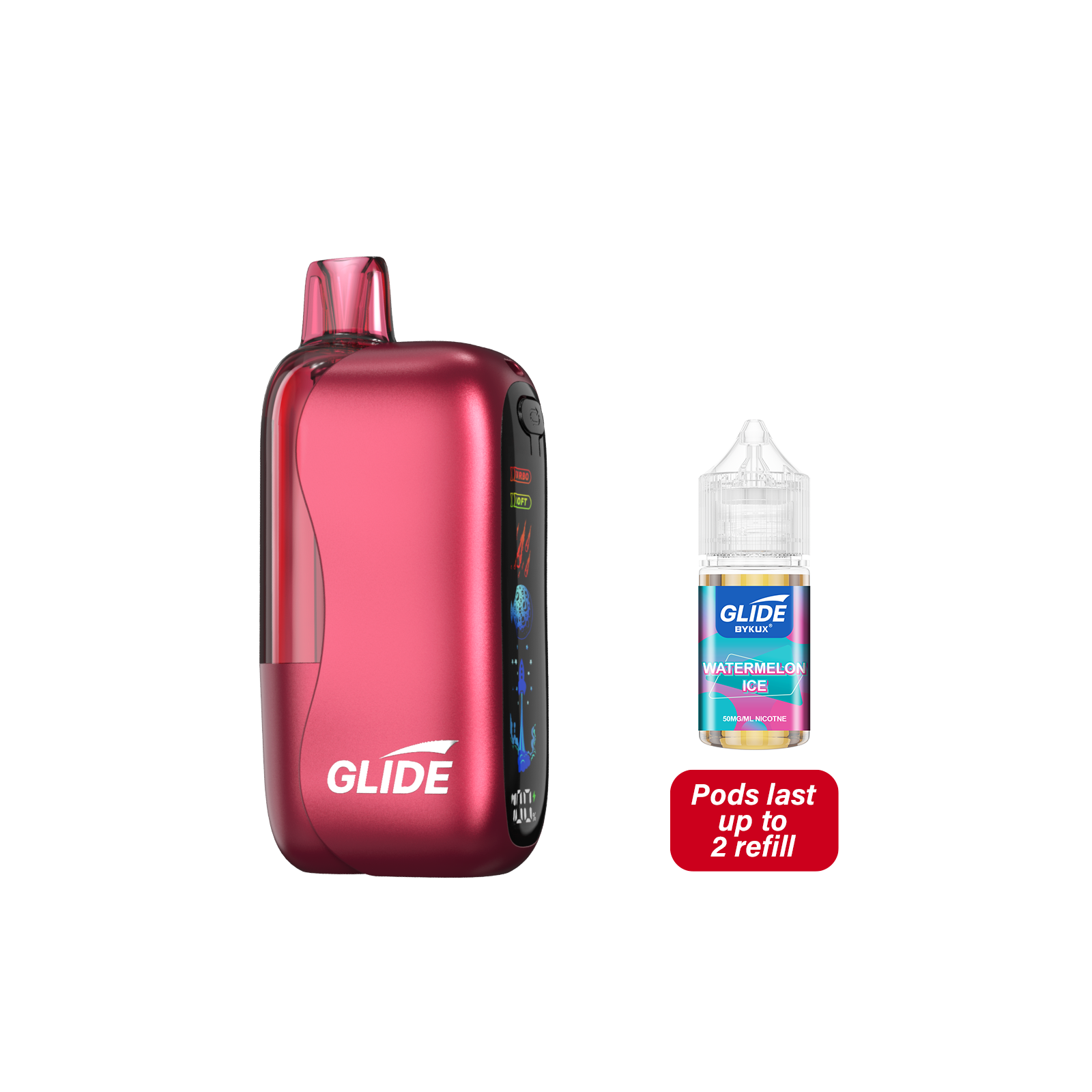 Watermelon Ice Disposable Vape - Glide 80K Kit